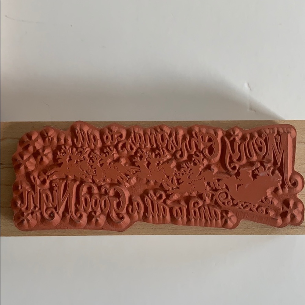 🍀 $10 3/$25! Lot of 3 holiday rubber stamps Stampendous - Picture 5 of 8